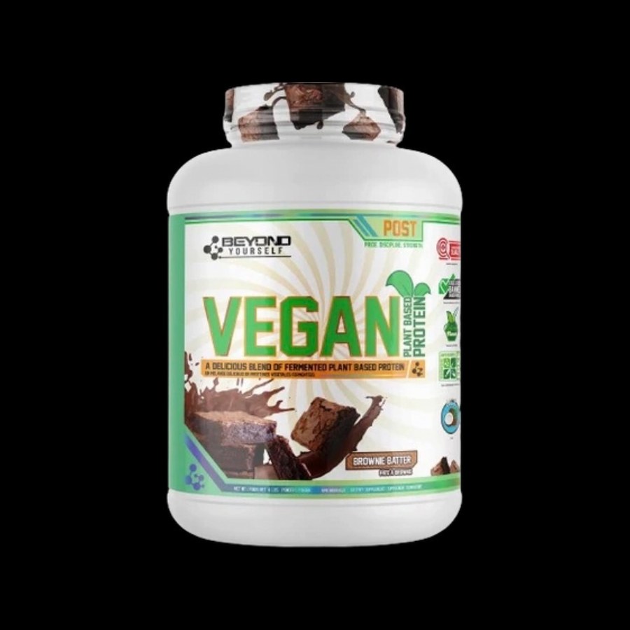 Beyond Yourself Vegan plant based protein 4 lb, brownie batter flavour